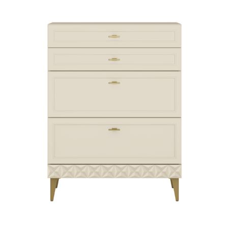 Гостиная Марион композиция 1 слоновая кость С341 PE, слоновая кость 6898 ПВХ, белый PE шагрень (собирается на любую сторону)