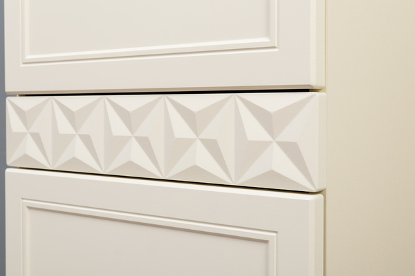 Гостиная Марион композиция 2 слоновая кость С341 PE, слоновая кость 6898 ПВХ, белый PE шагрень (собирается на любую сторону)