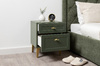 Тумба прикроватная Марион 16.14 дымчатый зеленый K521, олива шагрень AG 1050 ПВХ, белый PE шагрень